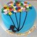 Balloon - Multi Coloured Balloon Cake - 1 Silhouette (D, V)